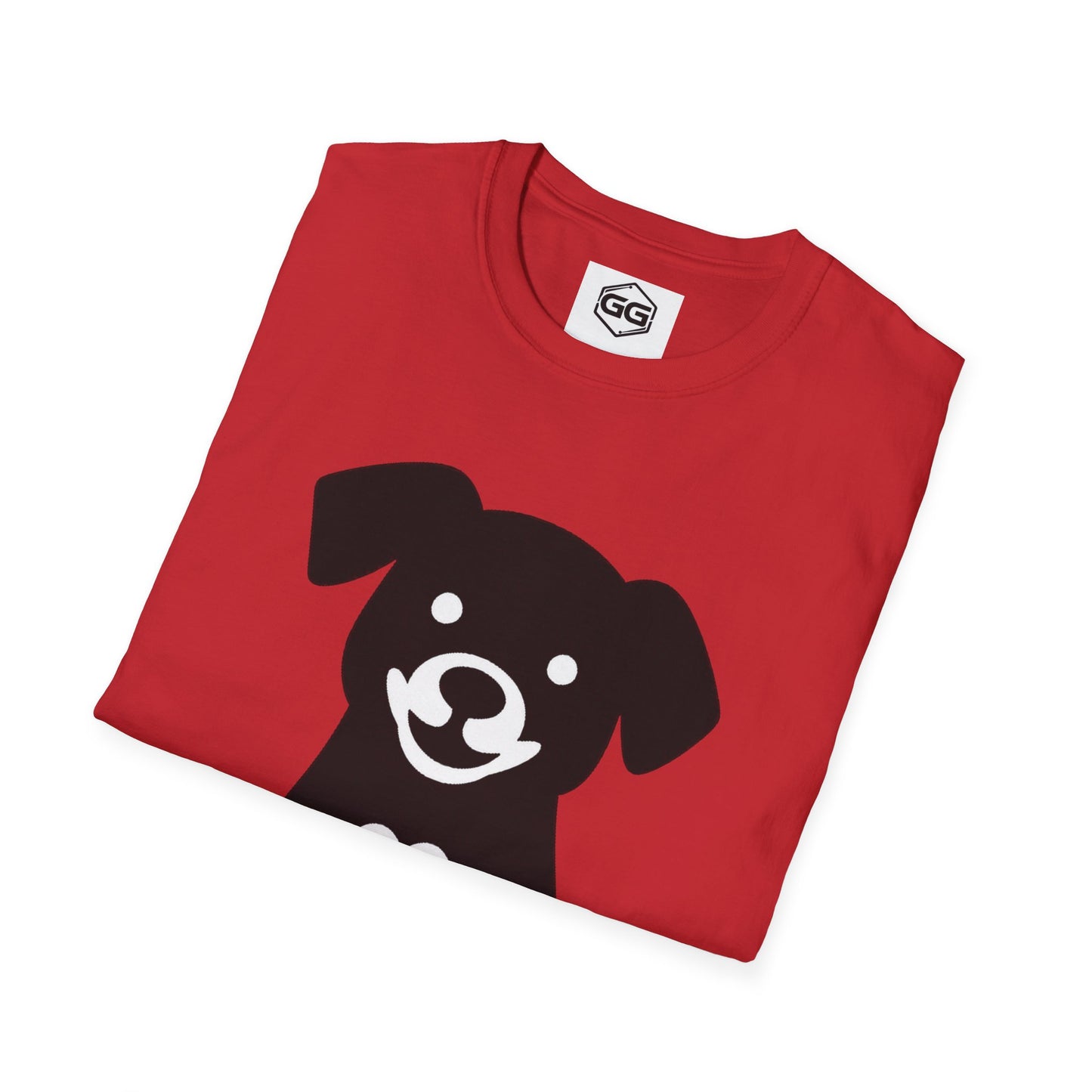 Unisex T-Shirt - Hund umarmt Herz (Gildan 64000) | Garlik Goods