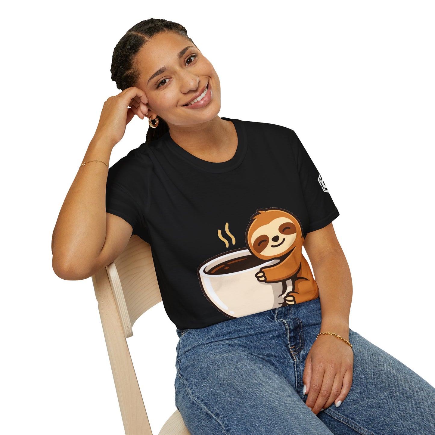 Unisex T-Shirt - Faultier & Kaffee (Gildan 64000) | Garlik Goods