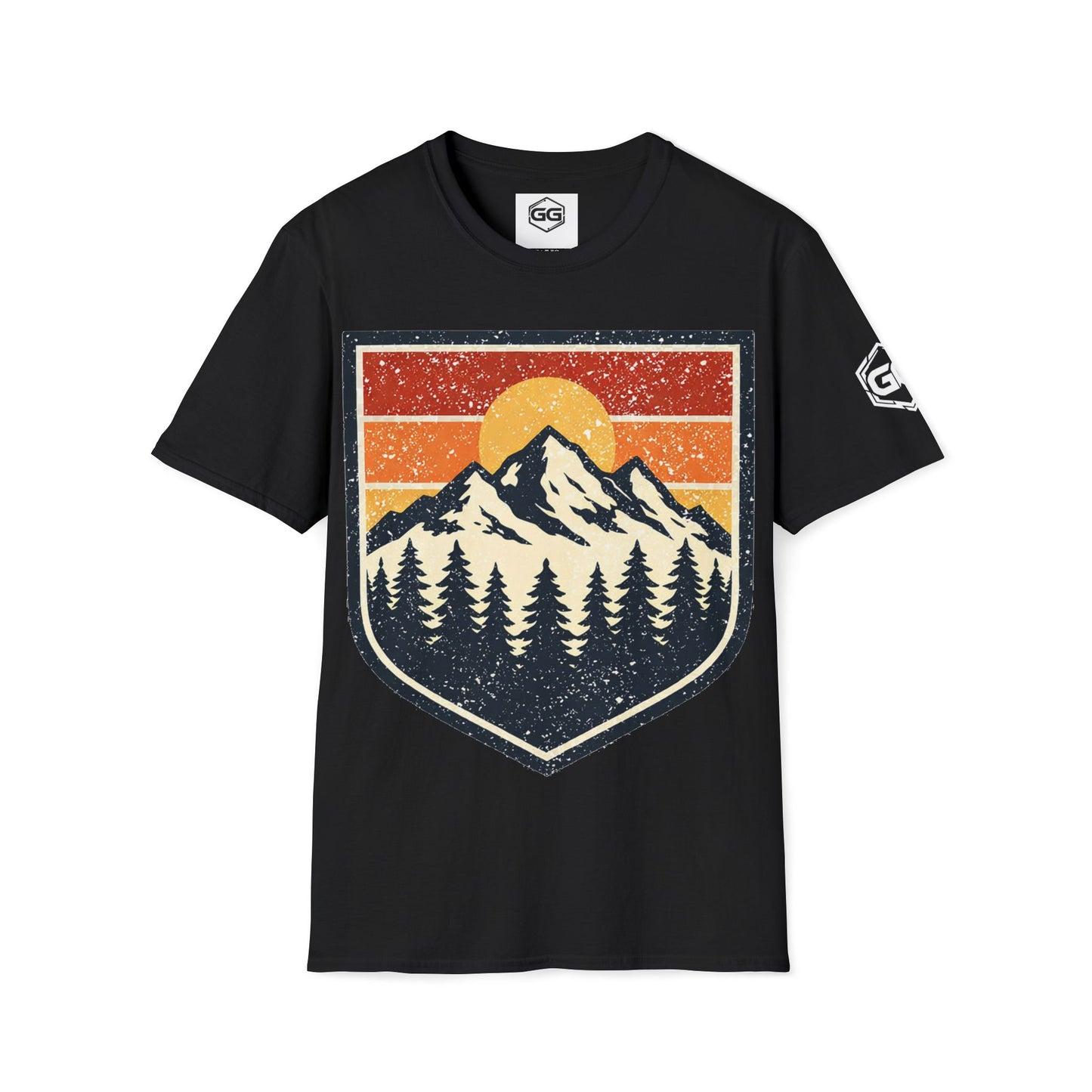 Unisex T-Shirt - Vintage Bergabzeichen (Gildan 64000) | Garlik Goods