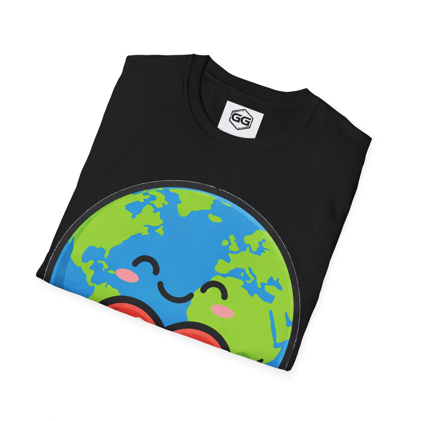 Unisex T-Shirt - Erde Umarmt Herz (Gildan 64000) | Garlik Goods