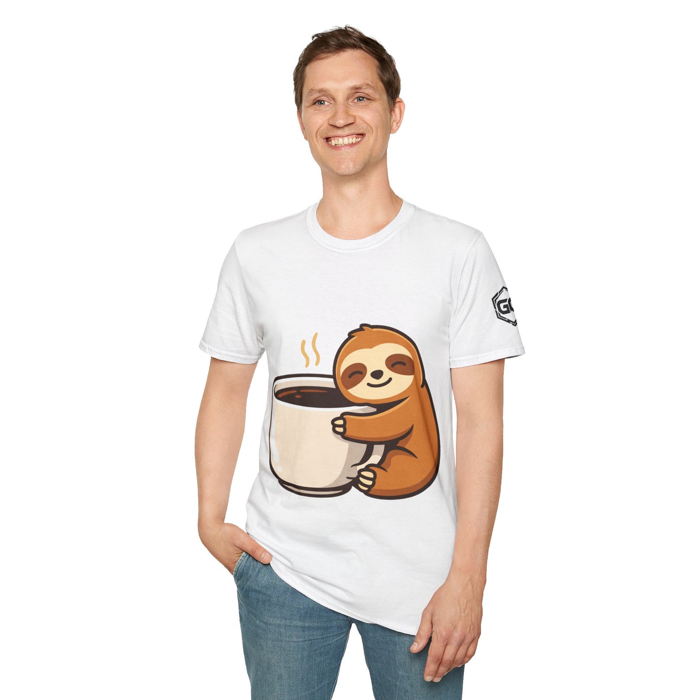 Unisex T-Shirt - Faultier & Kaffee (Gildan 64000) | Garlik Goods