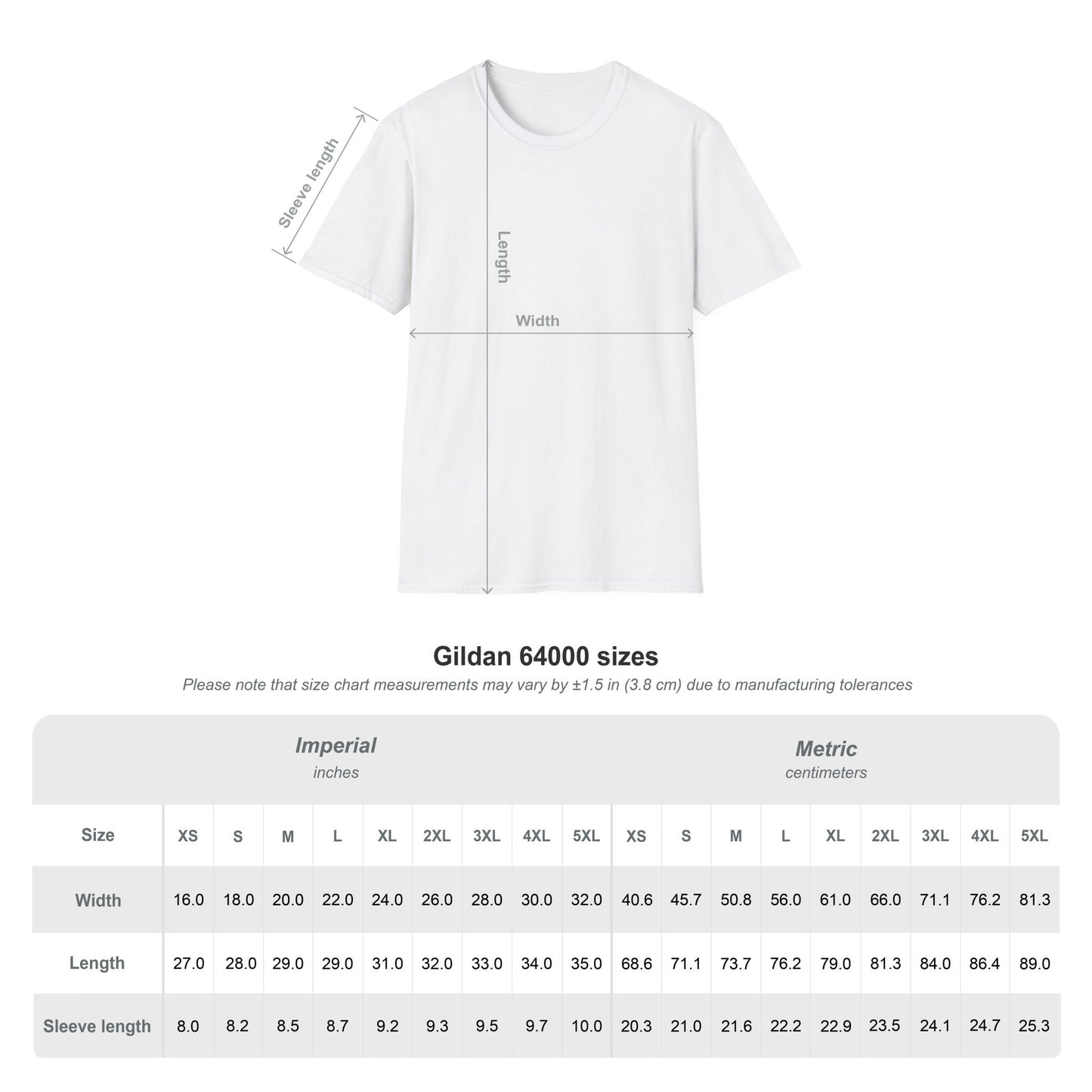 Unisex T-Shirt - Erde Umarmt Herz (Gildan 64000) | Garlik Goods