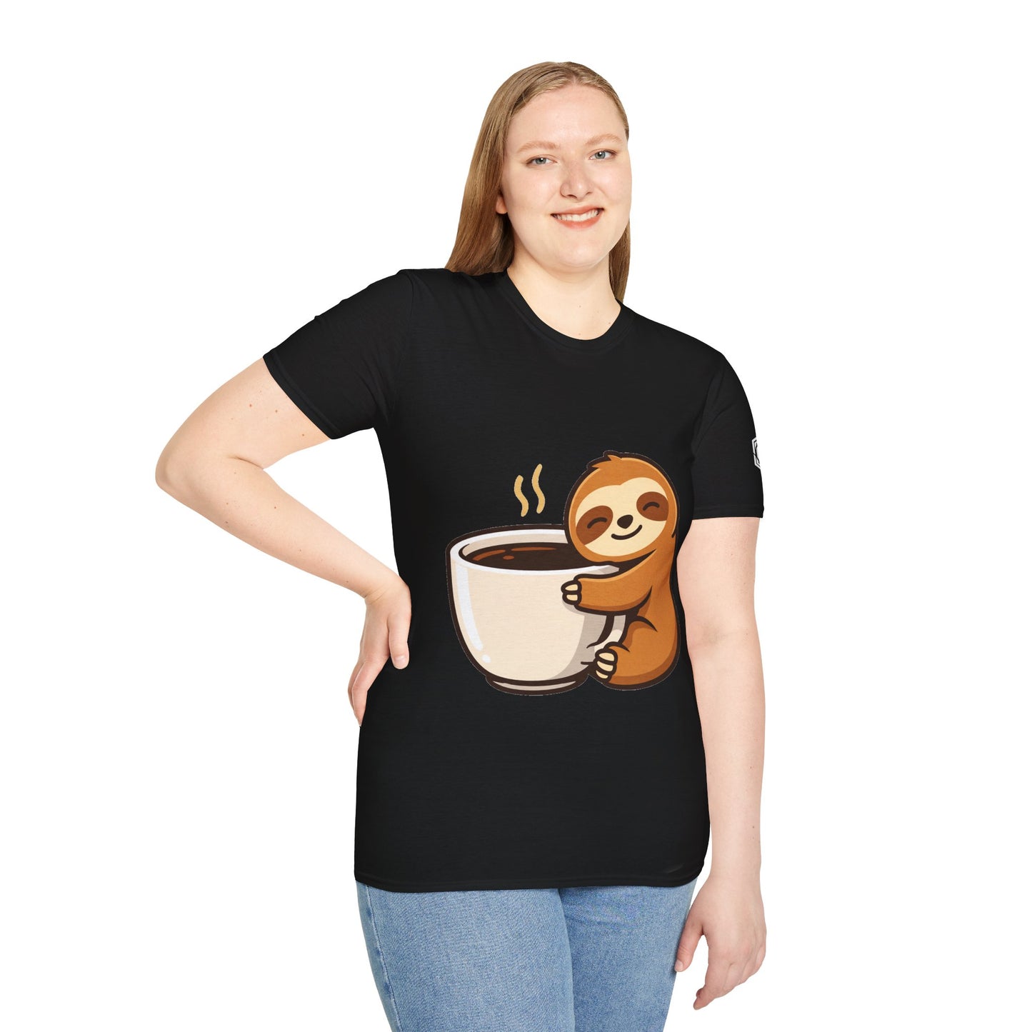 Unisex T-Shirt - Faultier & Kaffee (Gildan 64000) | Garlik Goods