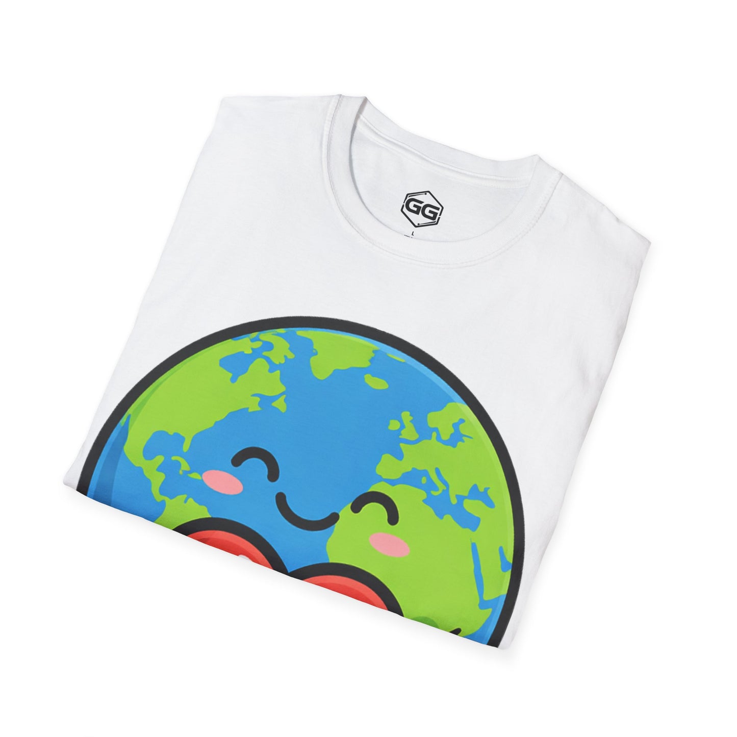 Unisex T-Shirt - Erde Umarmt Herz (Gildan 64000) | Garlik Goods