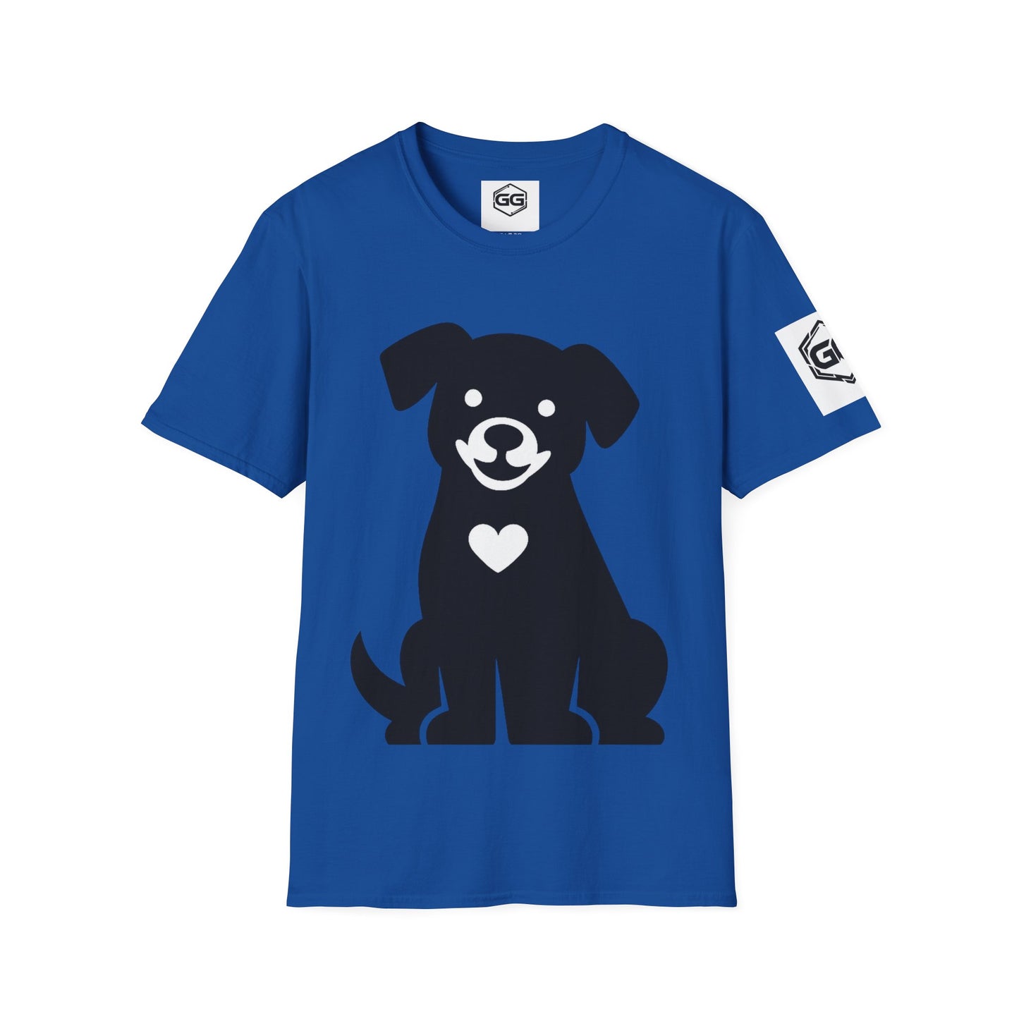 Unisex T-Shirt - Hund umarmt Herz (Gildan 64000) | Garlik Goods